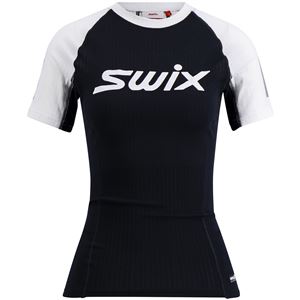 Swix Roadline RaceX dámské funkční triko krátký rukáv black/bright white L