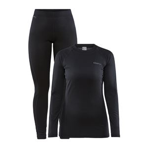 Craft Core Warm Baselayer dámský set  černá L