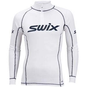 Swix RaceX pánské funkční triko se zipem white/black M