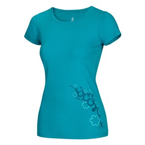 Ocún Blooms T Women dámské triko blatic blue L