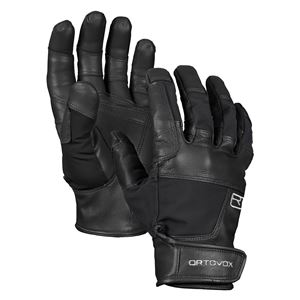 Ortovox Mountain Guide Glove kožené rukavice black raven L