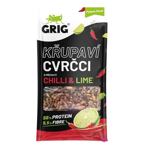 Grig Křupaví cvrčci Chilli & Lime