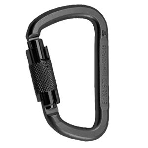 Rock Empire Steel D KL-2T  ocelová Twist Lock karabina black  