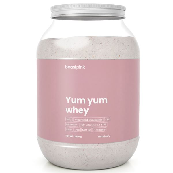 GymBeam Yum Yum Whey - Beast Pink protein 1000g